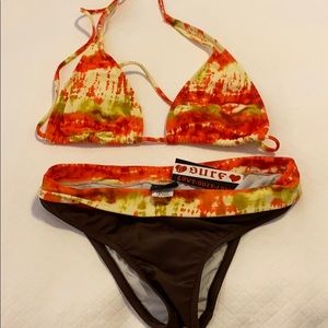 NWT Love Surf Love Tie Dye Bikini
